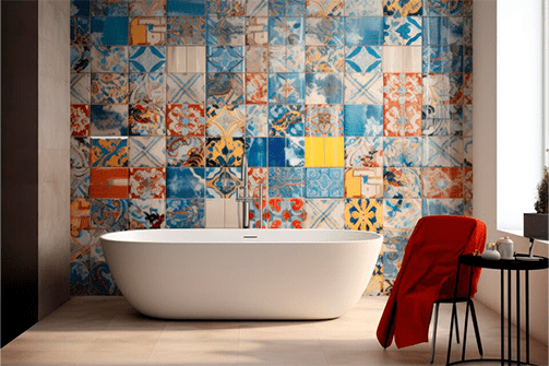 Преимущества использования мозаики в ванной комнате
